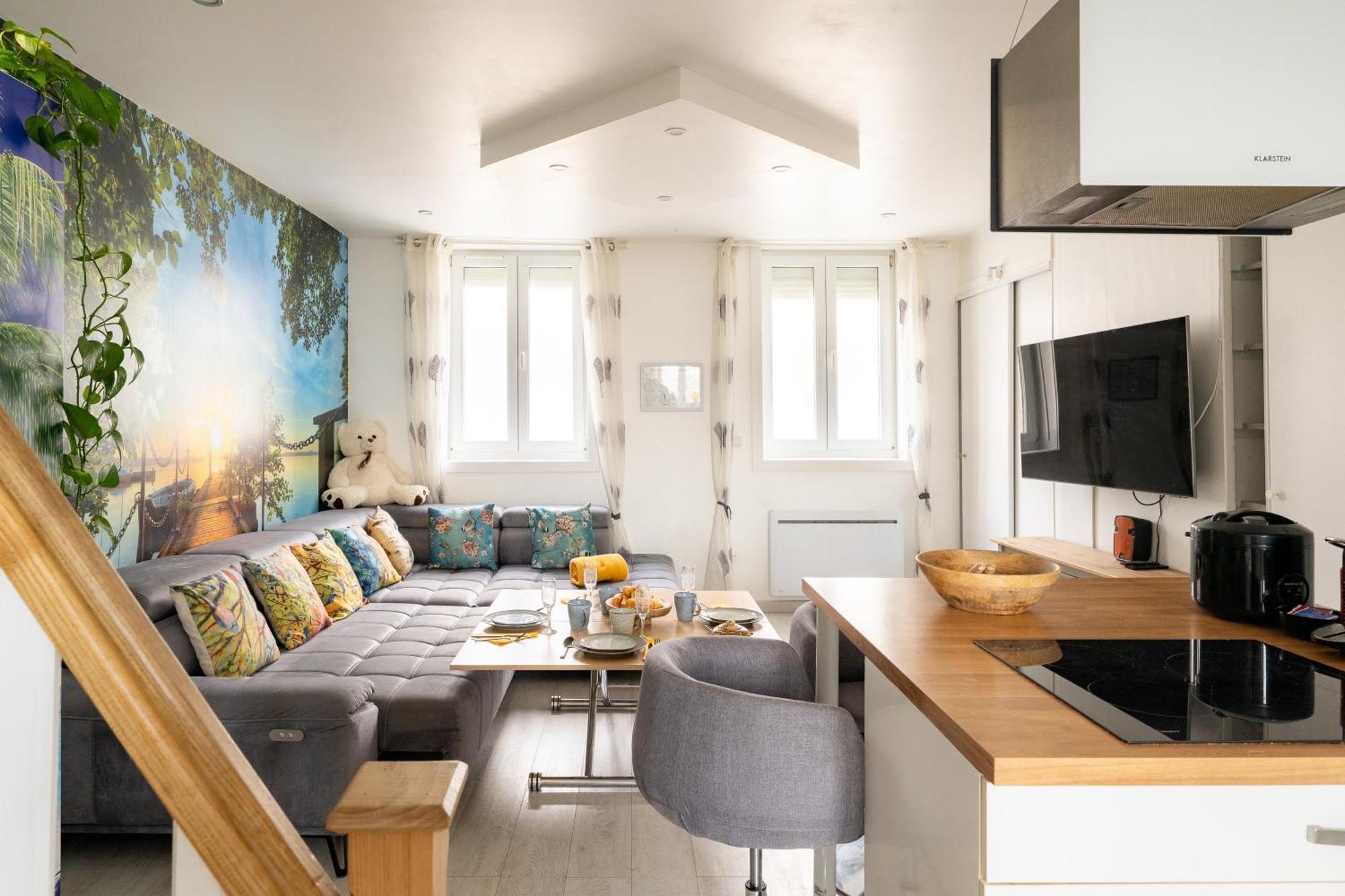 Casa Inca Calais - Duplex Soleil Latino - Parking Free, Station Apartment Bagian luar foto